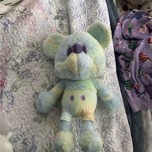 Large 18” Pastel Tie-Dye Mickey Mouse Plushie